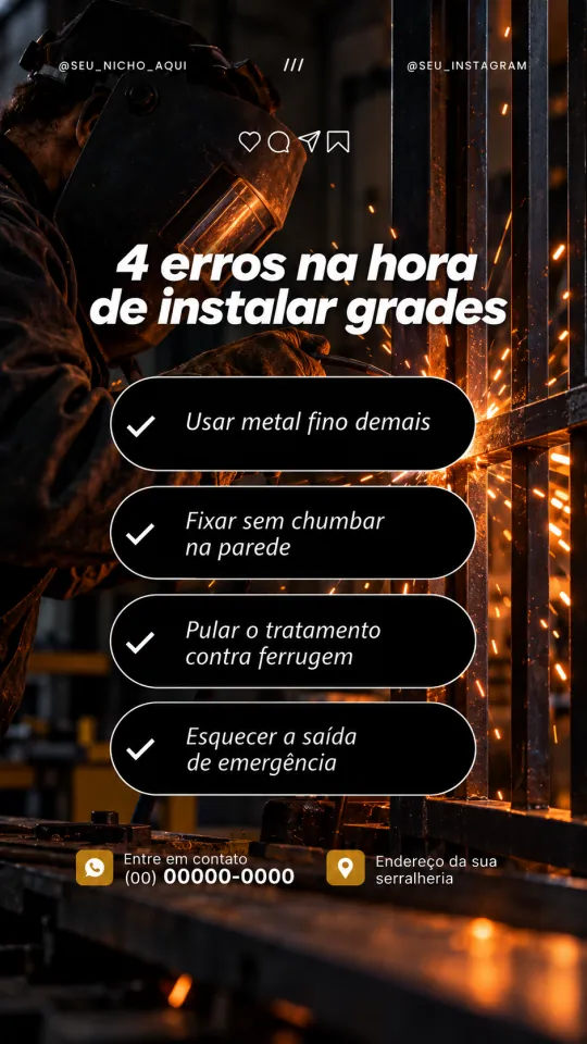 Reel: 4 erros na hora de instalar grades